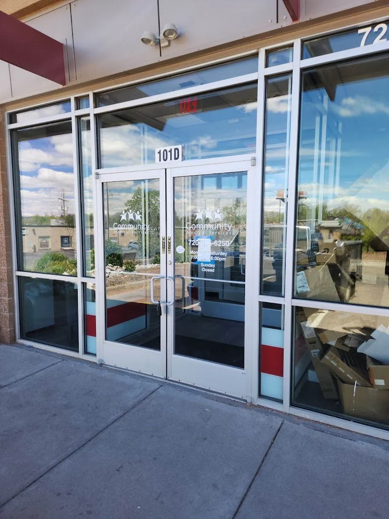 Exterior view of Denver treatment center — door